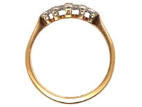 Edwardian 18ct Gold, Platinum Five Stone Diamond Ring