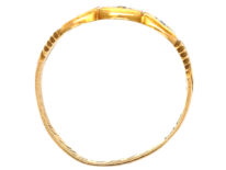 Victorian 18ct Gold, Sapphire & Diamond Three Stone Ring