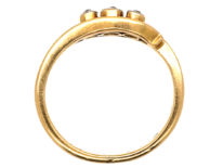 Edwardian 18ct Gold & Platinum, Three Stone Diamond Ring