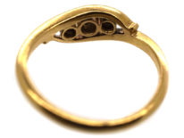 Edwardian 18ct Gold & Platinum, Three Stone Diamond Ring