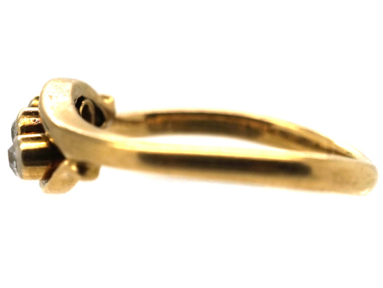 Edwardian 18ct Gold & Platinum, Three Stone Diamond Ring
