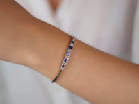 Art Deco 18ct Gold & Platinum, Sapphire & Diamond Bracelet