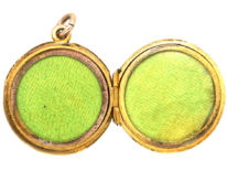 Edwardian 9ct Gold Round Locket