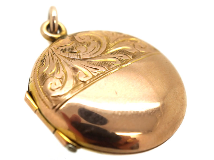 Edwardian 9ct Gold Round Locket