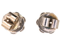 18ct White Gold & Diamond Large Cluster Earrings