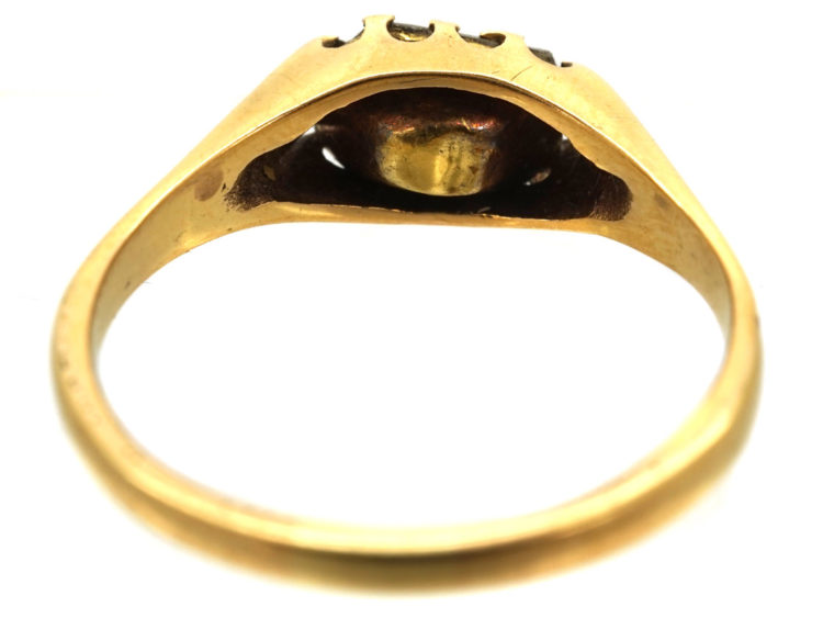Victorian 18ct Gold, Rectangular Cut Diamond Ring