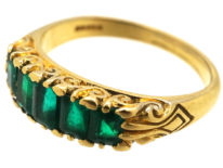 18ct Gold Five Stone Emerald Ring