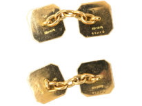 Art Deco 18ct Gold & Platinum, Lapis Lazuli Cufflinks