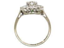 18ct White Gold & Platinum, Diamond Cluster Ring by Boodle & Dunthorne