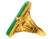14ct Gold Jade Ring
