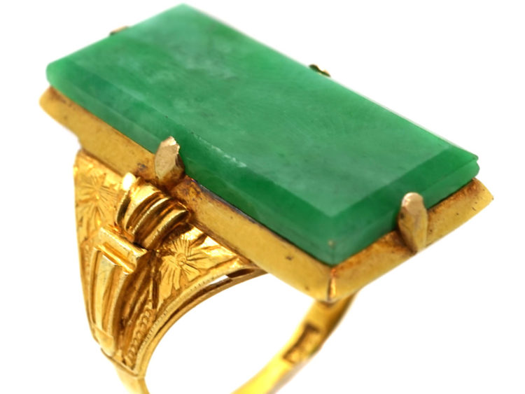 14ct Gold Jade Ring
