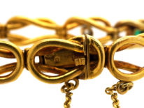 18ct Gold Emerald & Diamond Bracelet