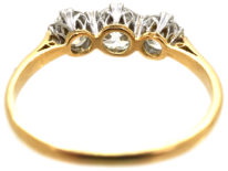 18ct Gold & Platinum Three Stone Diamond Ring