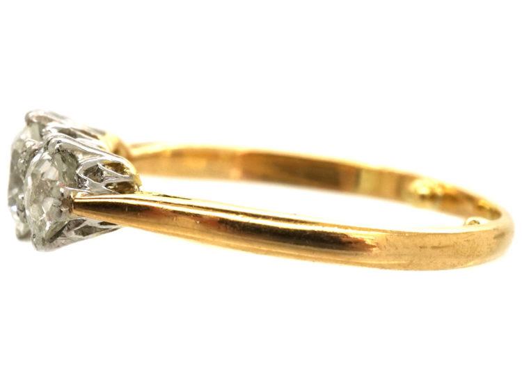 18ct Gold & Platinum Three Stone Diamond Ring