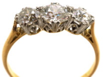 18ct Gold & Platinum Three Stone Diamond Ring