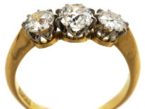 Edwardian 18ct Gold Three Stone Diamond Ring