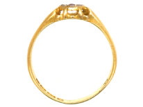 Victorian 18ct Gold Ruby & Diamond Cluster Ring