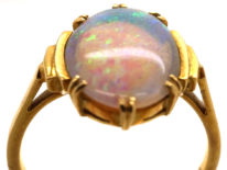 Art Deco 18ct Gold & Opal Ring