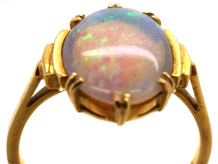 Art Deco 18ct Gold & Opal Ring