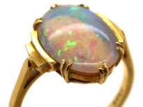 Art Deco 18ct Gold & Opal Ring