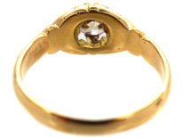 Edwardian 18ct Gold Single Stone Diamond Ring