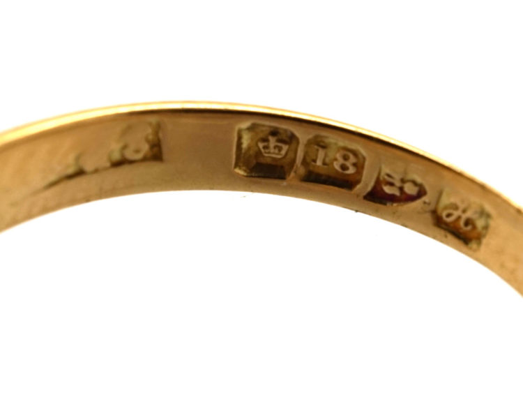 Edwardian 18ct Gold Single Stone Diamond Ring