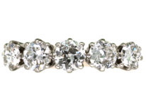 18ct Gold & Platinum Five Stone Diamond Ring