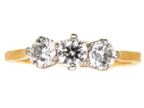 18ct Gold, Three Stone Diamond Ring