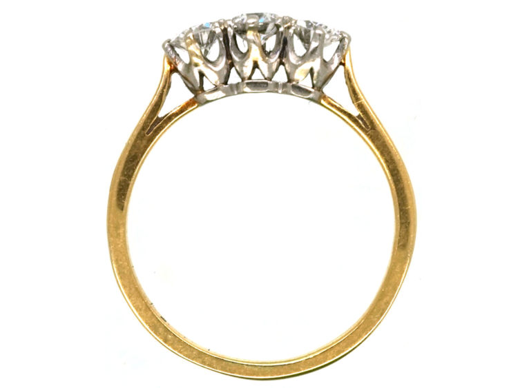 18ct Gold, Three Stone Diamond Ring