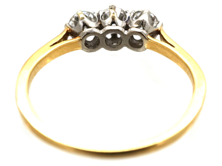 18ct Gold, Three Stone Diamond Ring