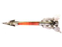 Scottish Silver & Carnelian Arrow Brooch