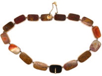 Georgian 15ct Gold & Agate Necklace