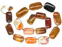 Georgian 15ct Gold & Agate Necklace
