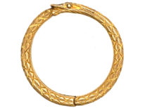 Georgian 18ct Gold Snake Split Ring