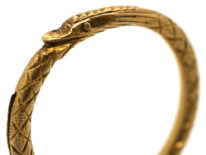 Georgian 18ct Gold Snake Split Ring