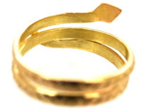 French 18ct Gold Snake Ring