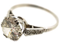 Art Deco Platinum & Diamond Solitaire Ring