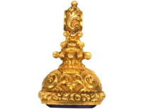 Victorian 18ct Gold Seal with Amethyst Base
