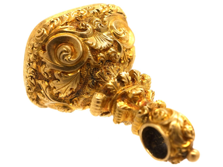 Victorian 18ct Gold Seal with Amethyst Base