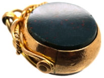 Edwardian 9ct Gold Two Sided Swivel Seal