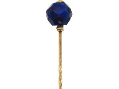 Art Deco Gold & Lapis Lazuli Tie Pin Art Deco Gold & Lapis Lazuli Tie Pin