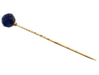 Art Deco Gold & Lapis Lazuli Tie Pin