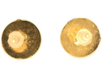 15ct Gold Round Earrings