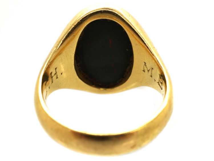 18ct Gold & Bloodstone Signet Ring
