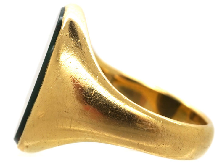18ct Gold & Bloodstone Signet Ring