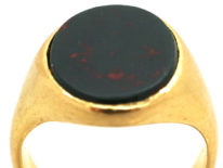 18ct Gold & Bloodstone Signet Ring