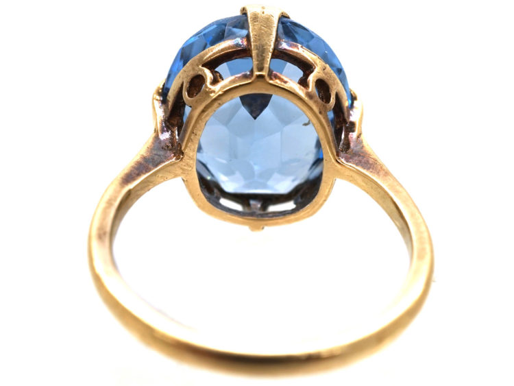 Art Deco 9ct Gold & Zircon Ring