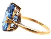 Art Deco 9ct Gold & Zircon Ring