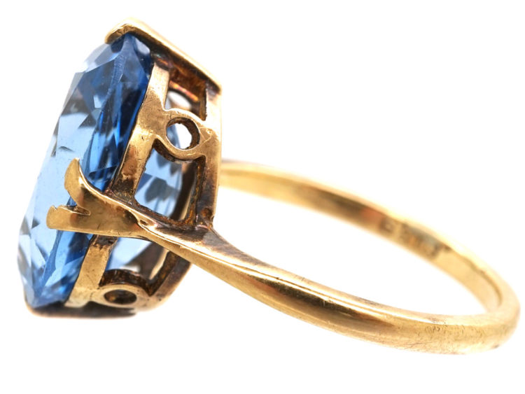 Art Deco 9ct Gold & Zircon Ring