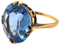 Art Deco 9ct Gold & Zircon Ring